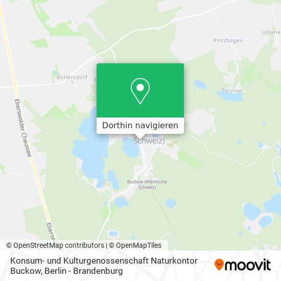 Konsum- und Kulturgenossenschaft Naturkontor Buckow Karte