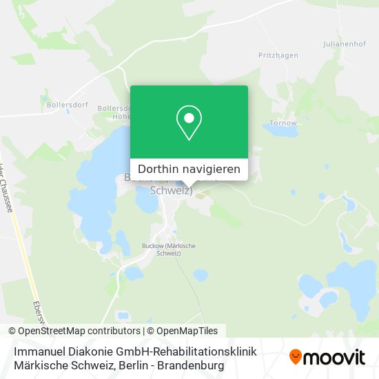 Immanuel Diakonie GmbH-Rehabilitationsklinik Märkische Schweiz Karte