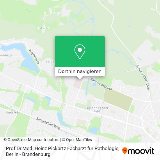 Prof.Dr.Med. Heinz Pickartz Facharzt für Pathologie Karte