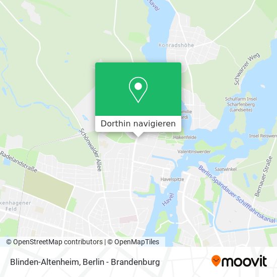 Blinden-Altenheim Karte