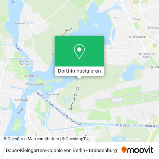 Dauer-Kleingarten-Kolonie vor Karte
