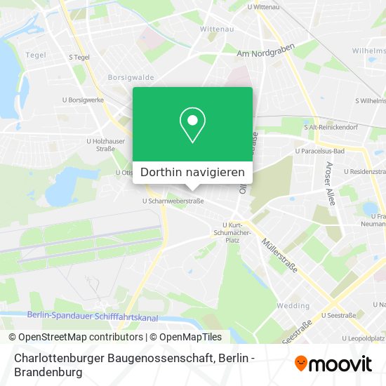 Charlottenburger Baugenossenschaft Karte