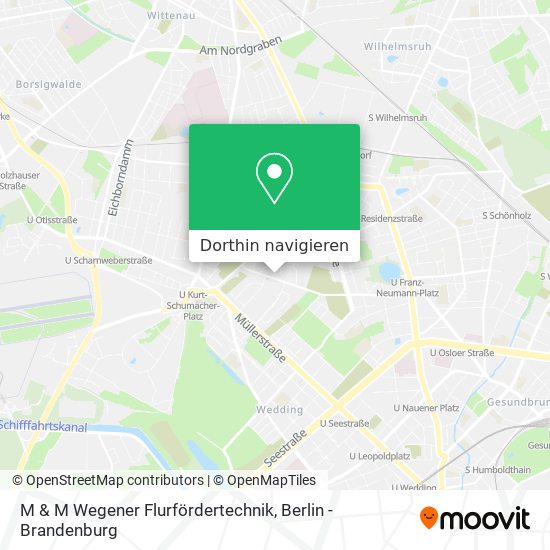 M & M Wegener Flurfördertechnik Karte