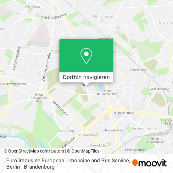 Eurolimousine European Limousine and Bus Service Karte