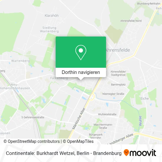 Continentale: Burkhardt Wetzel Karte