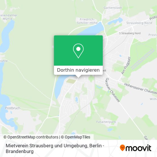 Mietverein Strausberg und Umgebung Karte