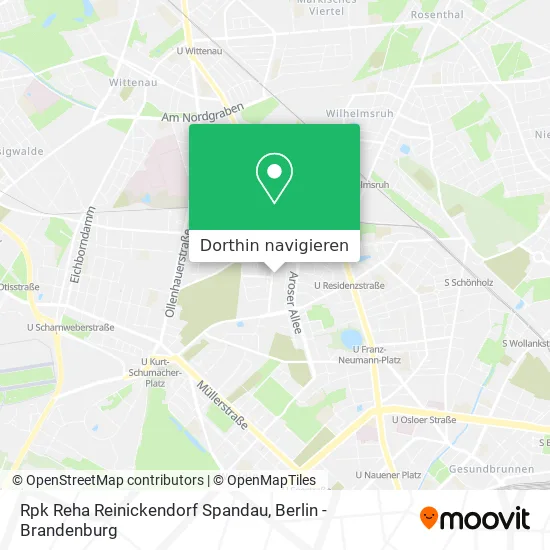 Rpk Reha Reinickendorf Spandau Karte