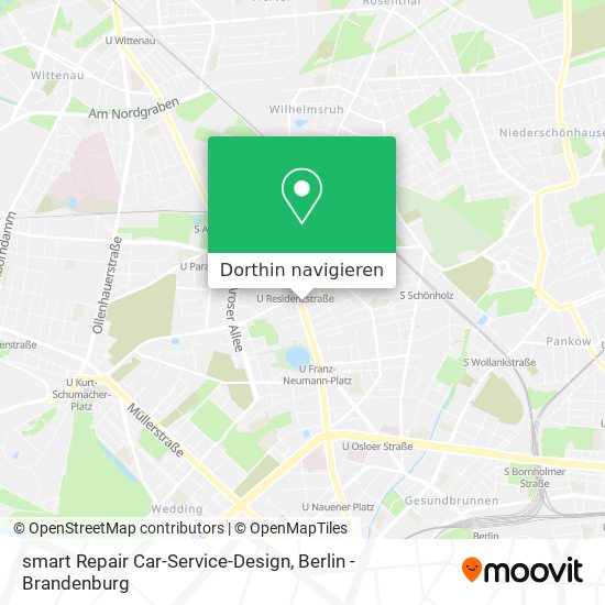 smart Repair Car-Service-Design Karte