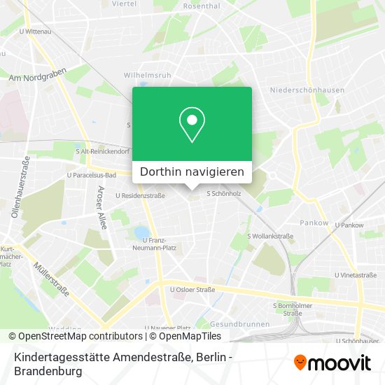 Kindertagesstätte Amendestraße Karte