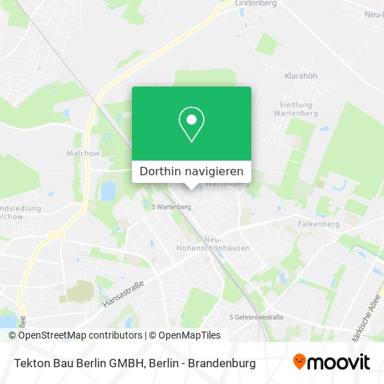 Tekton Bau Berlin GMBH Karte