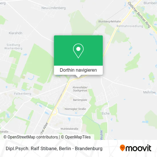 Dipl.Psych. Ralf Stibane Karte