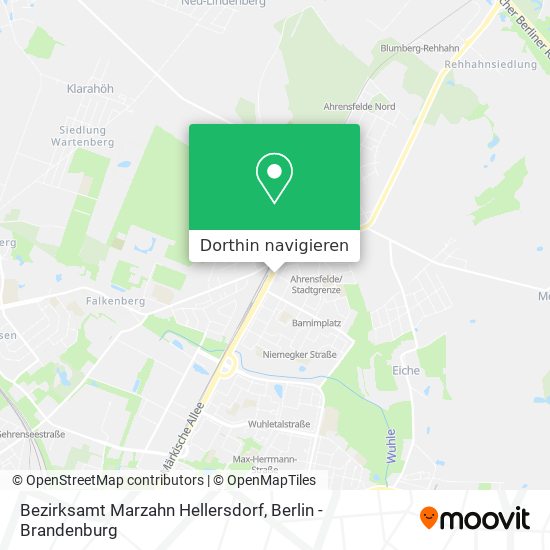 Bezirksamt Marzahn Hellersdorf Karte