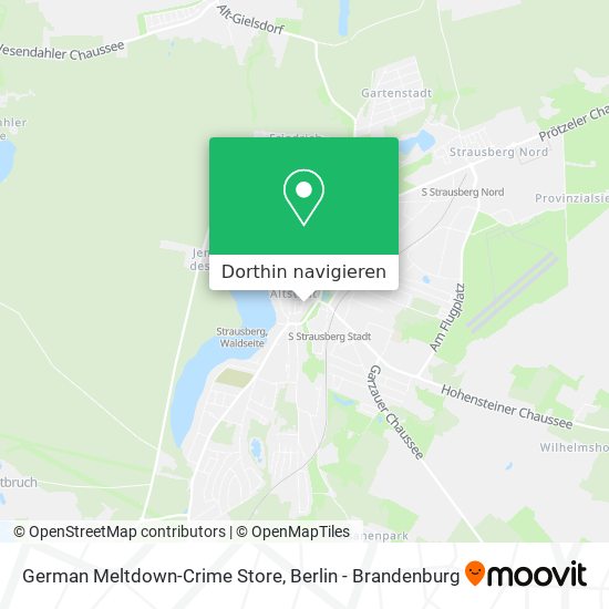 German Meltdown-Crime Store Karte