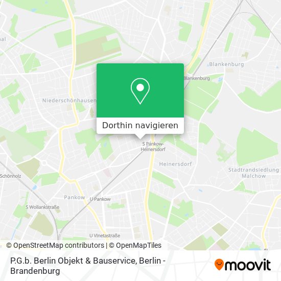 P.G.b. Berlin Objekt & Bauservice Karte