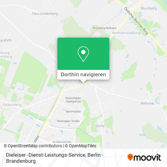 Dieleiser -Dienst-Leistungs-Service Karte