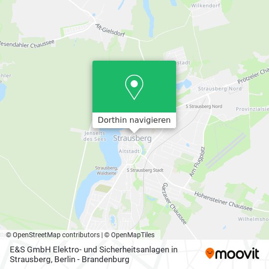 E&S GmbH Elektro- und Sicherheitsanlagen in Strausberg Karte
