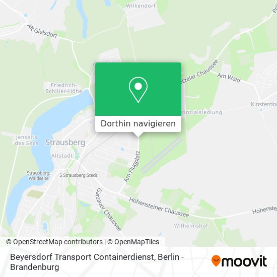 Beyersdorf Transport Containerdienst Karte