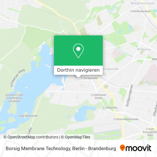 Borsig Membrane Technology Karte