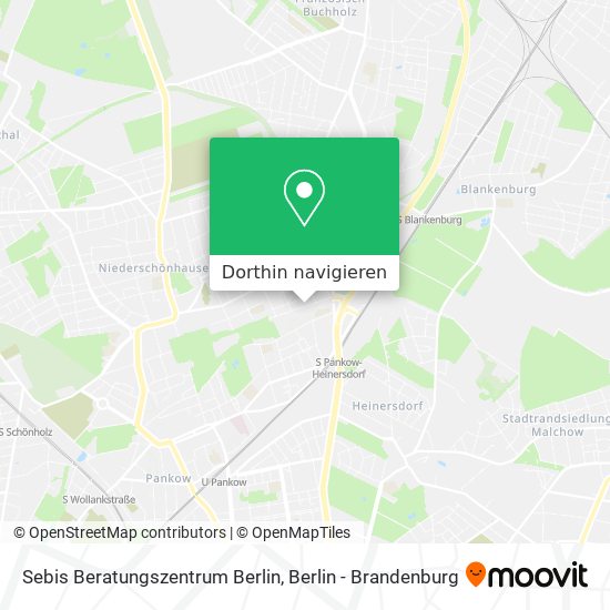 Sebis Beratungszentrum Berlin Karte