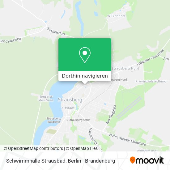 Schwimmhalle Strausbad Karte