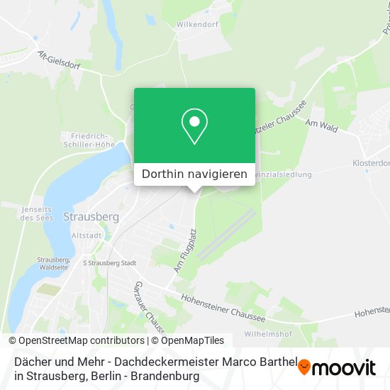 Dächer und Mehr - Dachdeckermeister Marco Barthel in Strausberg Karte