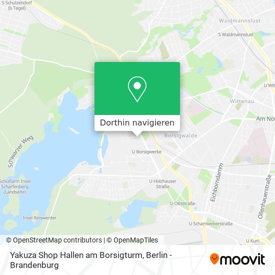 Yakuza Shop Hallen am Borsigturm Karte