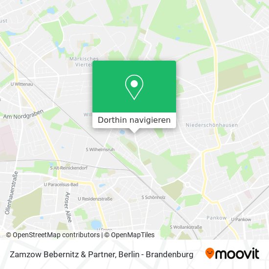 Zamzow Bebernitz & Partner Karte