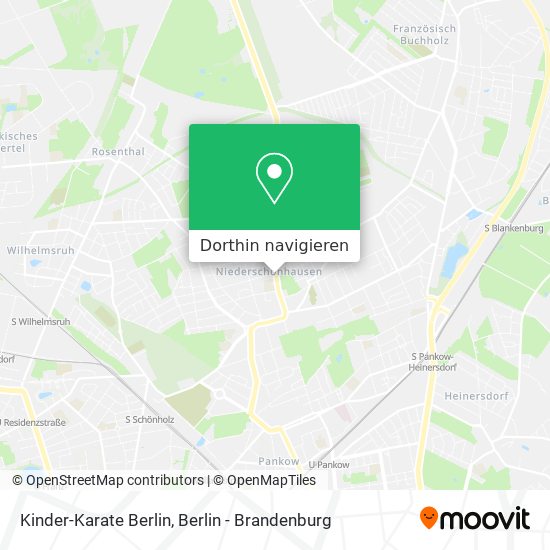 Kinder-Karate Berlin Karte