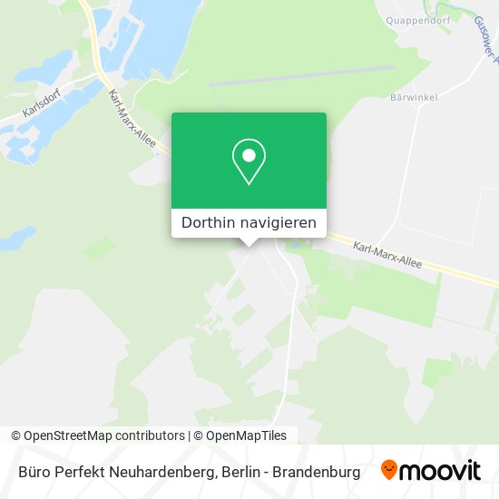 Büro Perfekt Neuhardenberg Karte