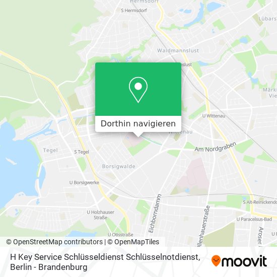 H Key Service Schlüsseldienst Schlüsselnotdienst Karte