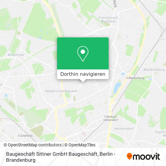 Baugeschäft Sittner GmbH Baugeschäft Karte