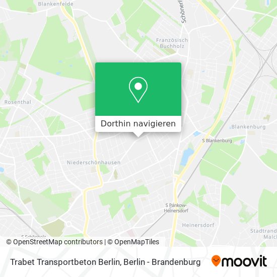 Trabet Transportbeton Berlin Karte