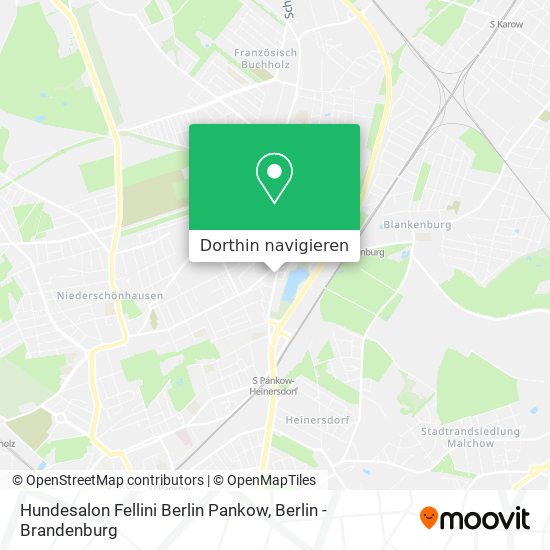 Hundesalon Fellini Berlin Pankow Karte
