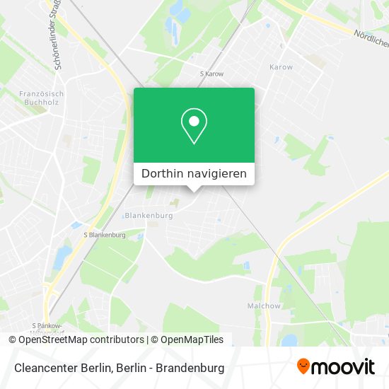 Cleancenter Berlin Karte
