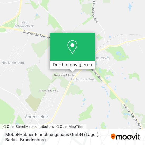 Möbel-Hübner Einrichtungshaus GmbH (Lager) Karte