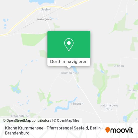 Kirche Krummensee - Pfarrsprengel Seefeld Karte