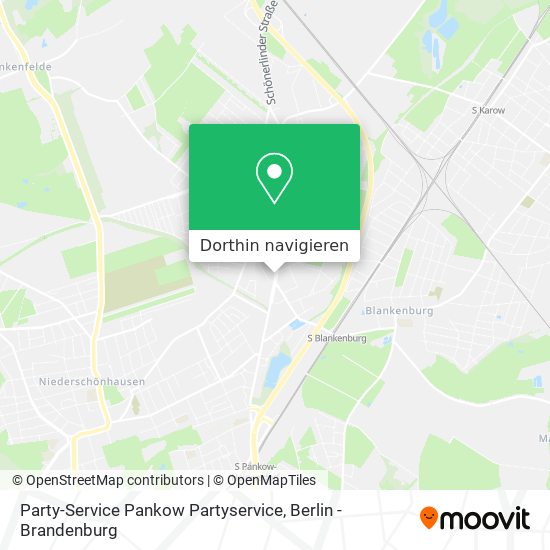 Party-Service Pankow Partyservice Karte