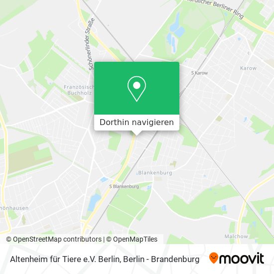 Altenheim für Tiere e.V. Berlin Karte