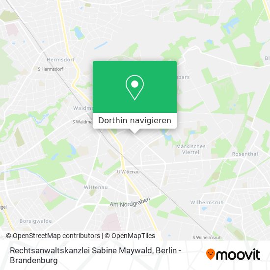 Rechtsanwaltskanzlei Sabine Maywald Karte