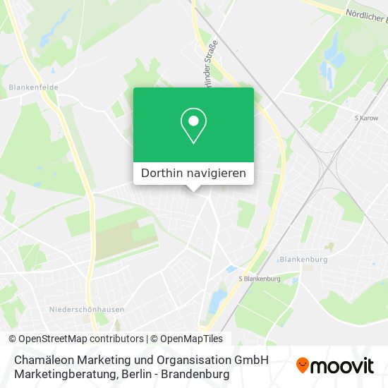 Chamäleon Marketing und Organsisation GmbH Marketingberatung Karte