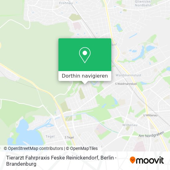 Tierarzt Fahrpraxis Feske Reinickendorf Karte