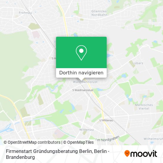 Firmenstart Gründungsberatung Berlin Karte