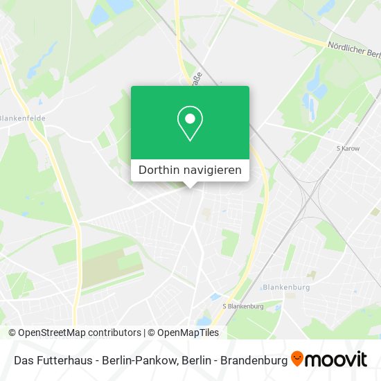 Das Futterhaus - Berlin-Pankow Karte