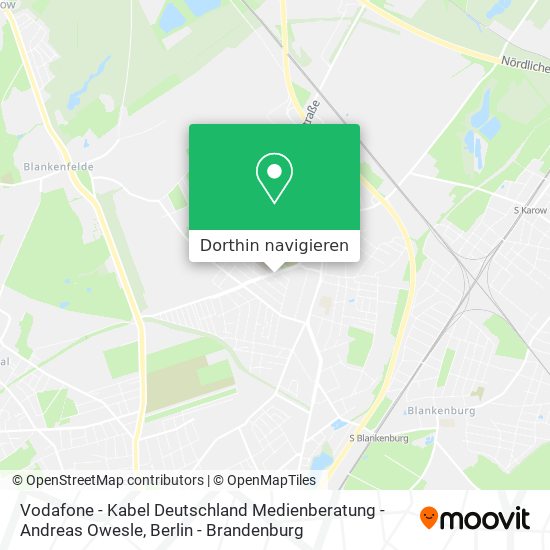 Vodafone - Kabel Deutschland Medienberatung - Andreas Owesle Karte