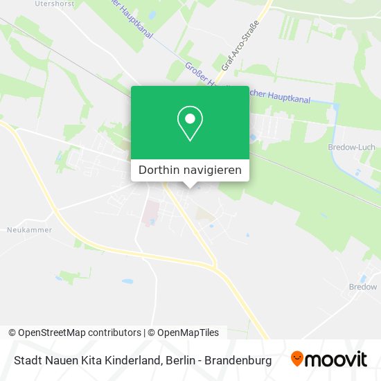 Stadt Nauen Kita Kinderland Karte