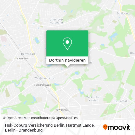 Huk-Coburg Versicherung Berlin, Hartmut Lange Karte