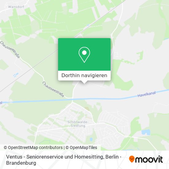 Ventus - Seniorenservice und Homesitting Karte