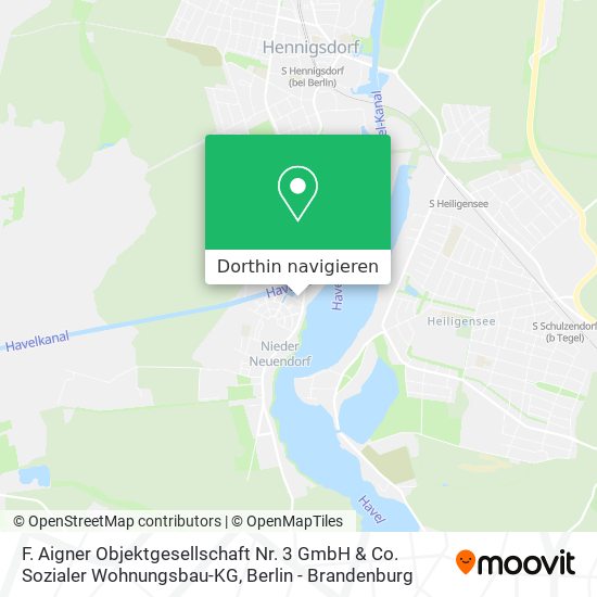 F. Aigner Objektgesellschaft Nr. 3 GmbH & Co. Sozialer Wohnungsbau-KG Karte
