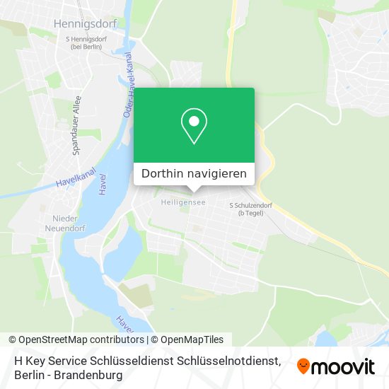 H Key Service Schlüsseldienst Schlüsselnotdienst Karte