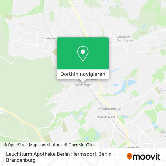 Leuchtturm Apotheke Berlin-Hermsdorf Karte